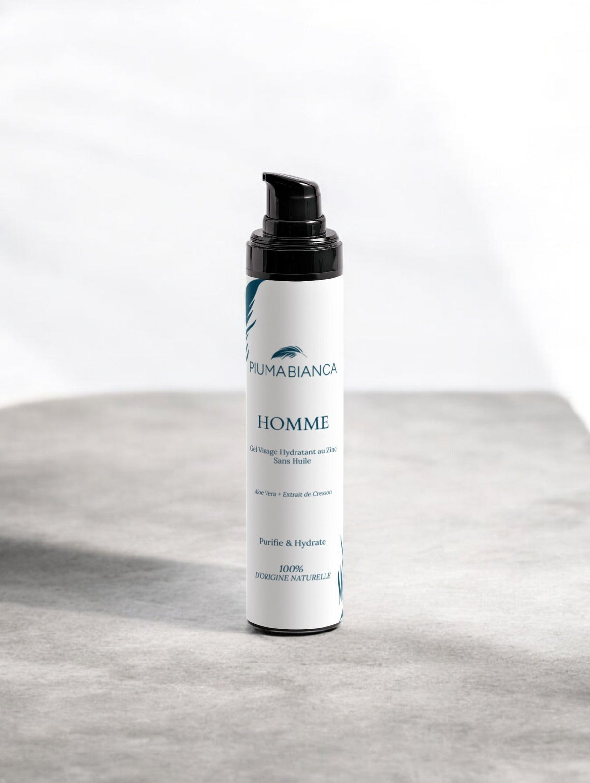 Gel Visage Hydratant au Zinc – Sans Huile - Piuma Bianca